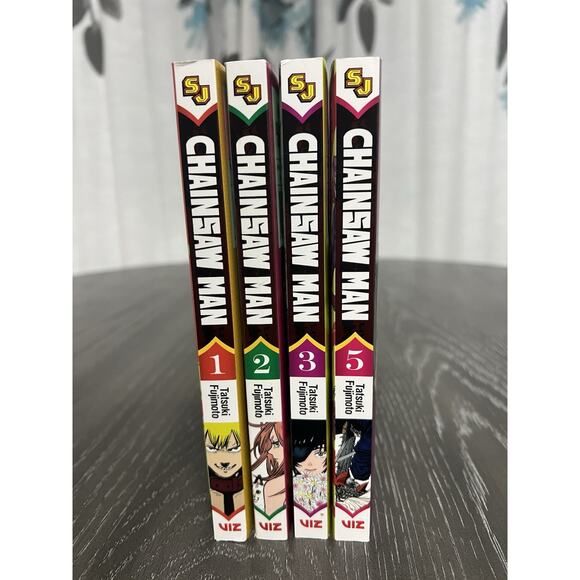 Other - Chainsaw Man Manga Vol 1-3 & 5 (1 2 3 5) English Viz Fujimoto - EUC